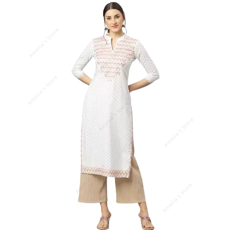 Summer Clothing Pakistan - Kurta, een Indiase tuniek van rayon