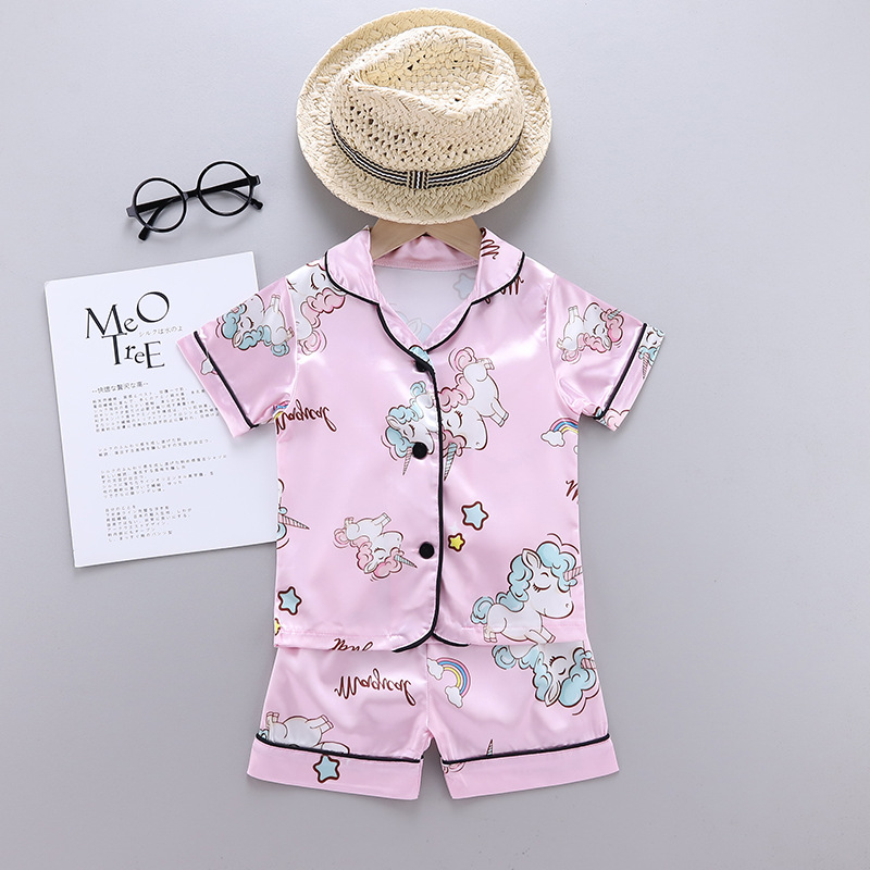 Summer Clothing Baby Girl - Eenhoorn Baby Meisjes Pyjama Kleding Set