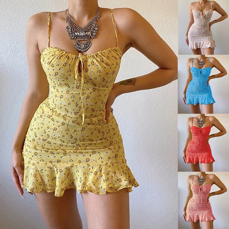 Summer Zara - Dames sexy casual thuis kleine bloemen