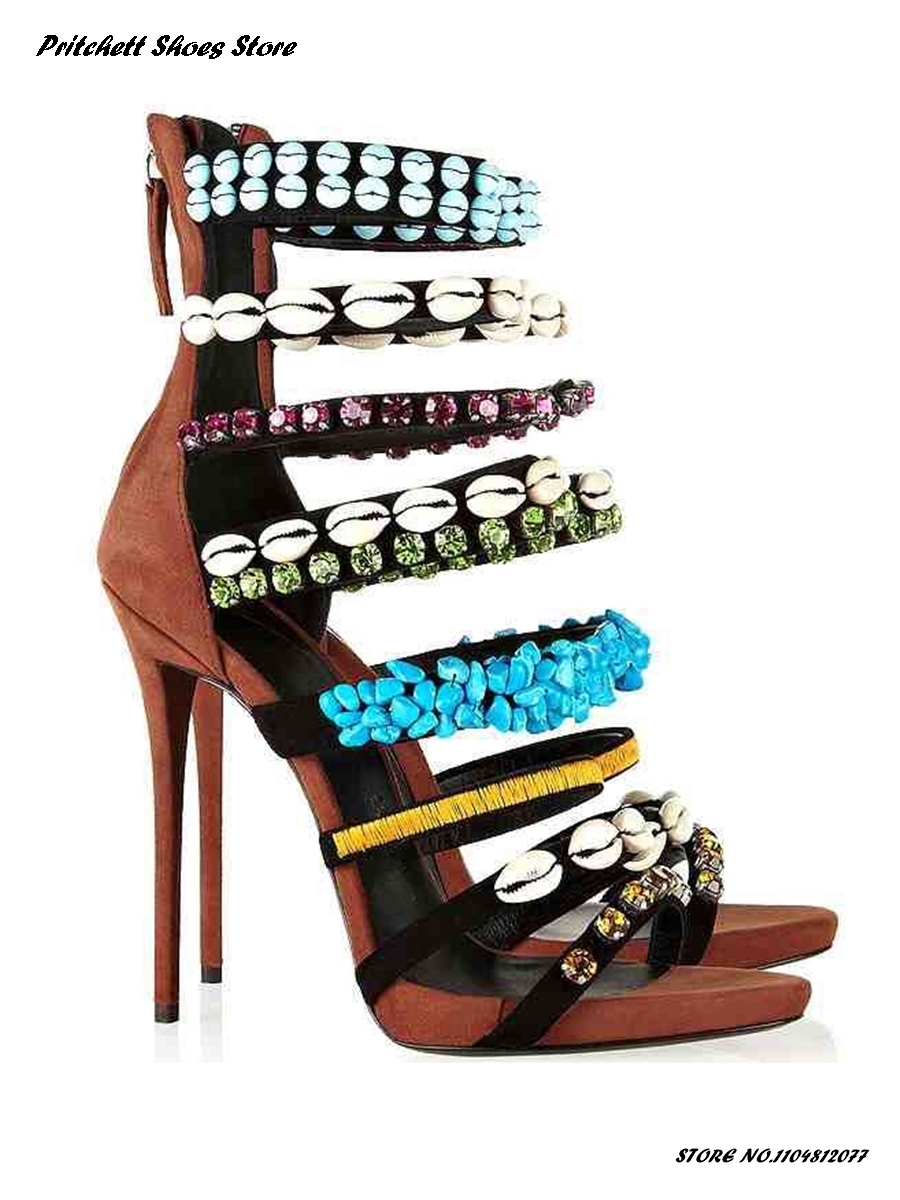 Moderne sandalen met schelp en - Summer Clothing Stores recensie en prijs