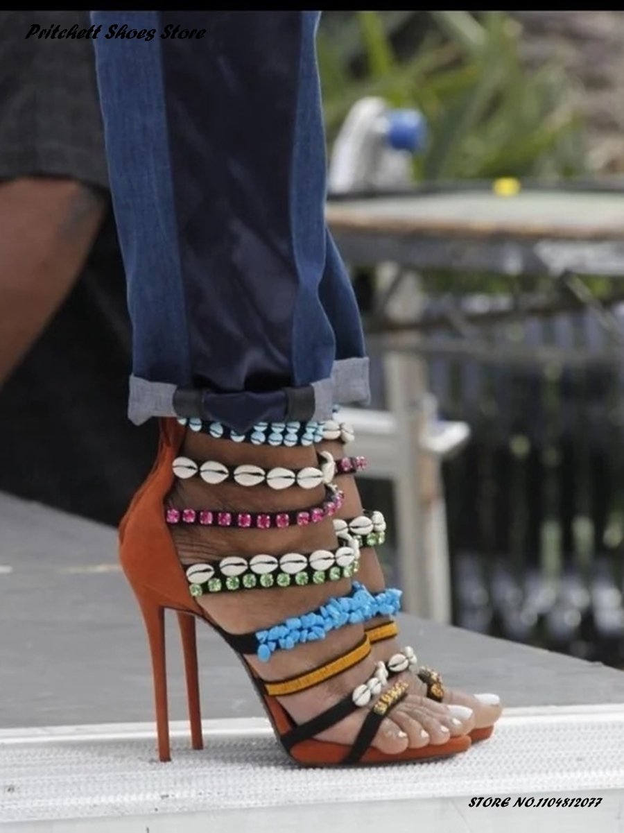 Moderne sandalen met schelp en - Summer Clothing Stores recensie en prijs
