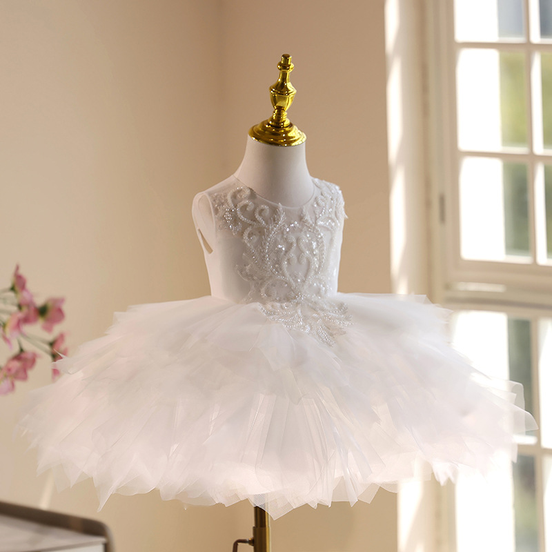 Witte babymeisje 1e verjaardag - Summer Clothing Baby Girl recensie en prijs