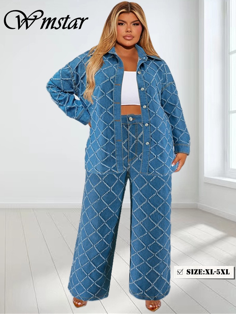 Wmstar Plus Size Denim Tweedel - Summer Clothing Wholesale recensie en prijs